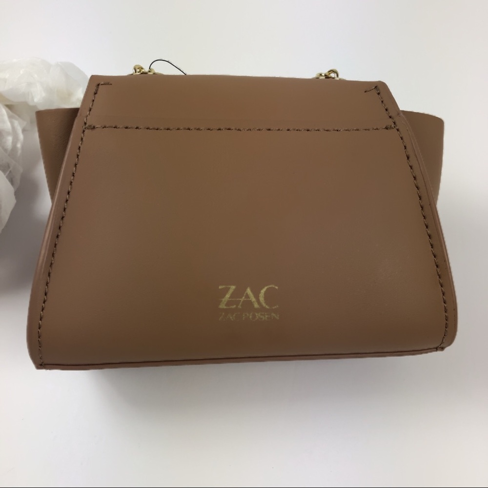 NWT ZAC Zac Posen Eartha Kit Mini Shoulder Bag Tan - Picture 5 of 8